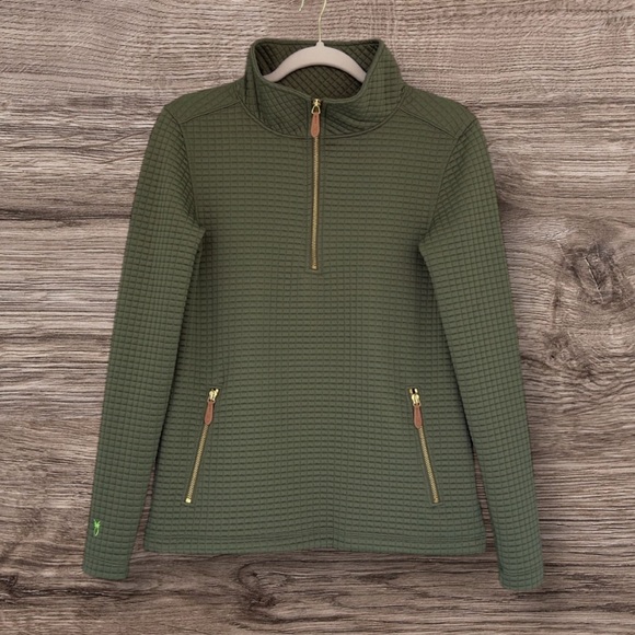 Dudley Stephens Tops - Dudley Stephens Smith Point Pullover Army Green Waffle XS NWT
